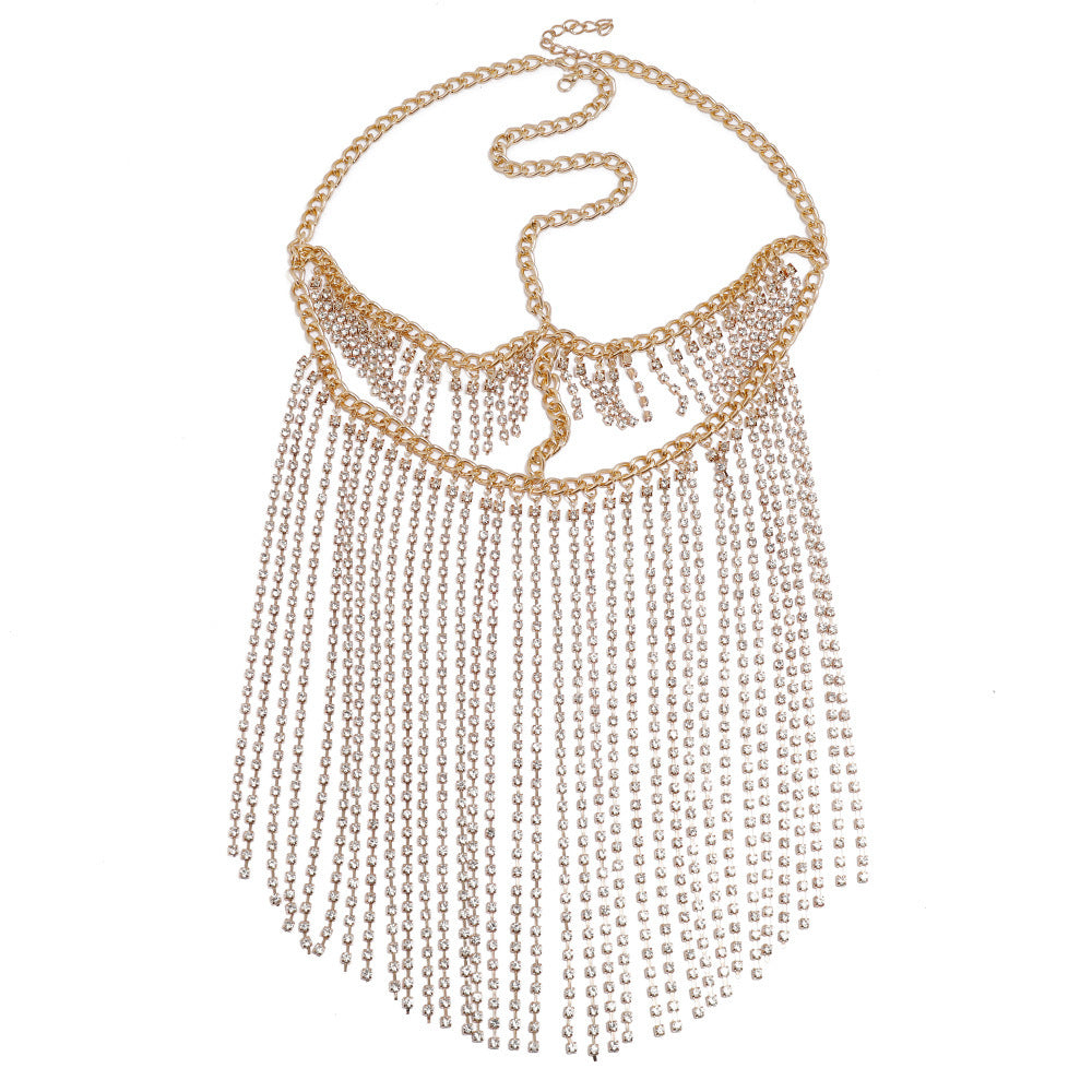 Punk Rhinestone Fringed Head Chains