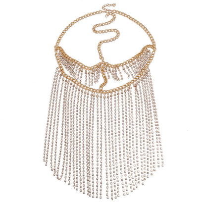 Punk Rhinestone Fringed Head Chains