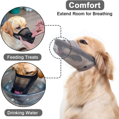 Breathable Mesh Muzzle For Dogs Anti-bite Anti-barking Anti-eating Anti-barking For Large Medium And Small Dogs