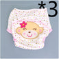 Summer Embroidered Baby Cotton Learning Pants  Diaper Pocket  Waterproof Training Pants  Leak-Proof Breathable Bread Pants