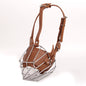 Dog Muzzle Adjustable Basket Soft Straps Rubber Pet Anti-bite Muzzle