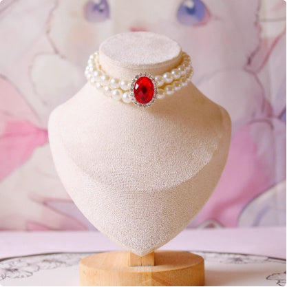 Cat Pet Jewelry Water Drop Pendant Rabbit Necklace