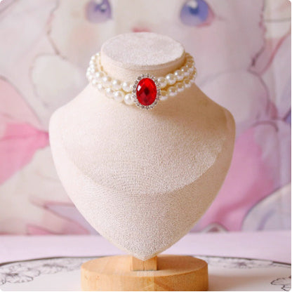 Cat Pet Jewelry Water Drop Pendant Rabbit Necklace