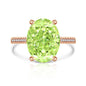 Female Versatile Casual Papalacha High Carbon Diamond Ice Flower Ring