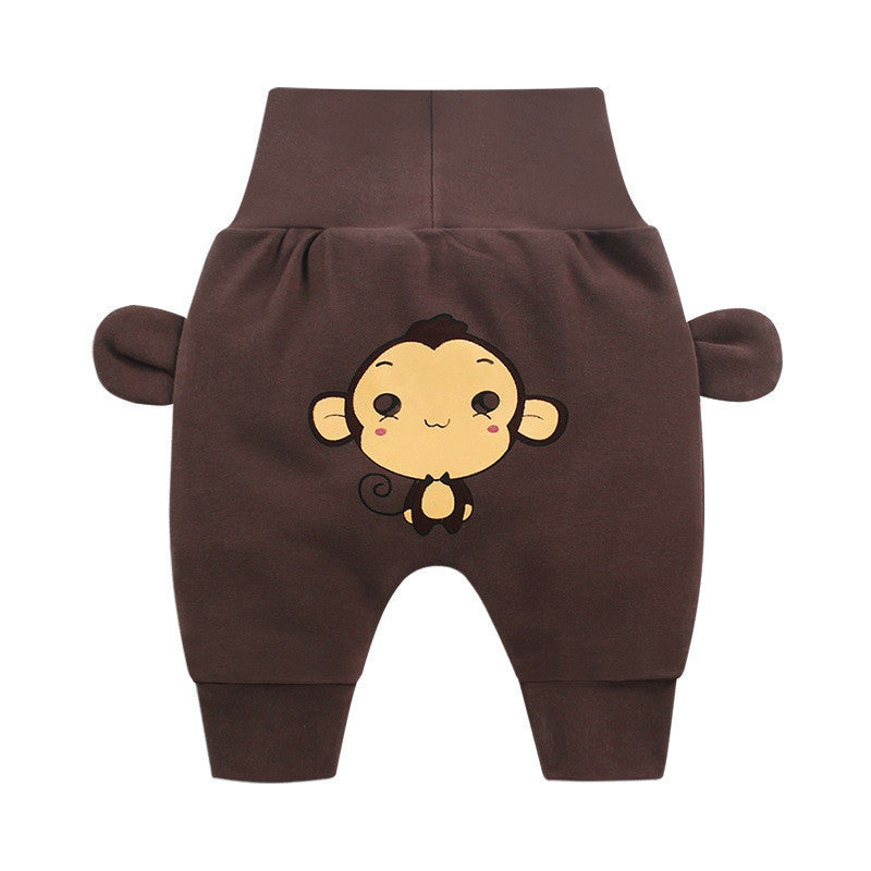 Big pp baby high waist belly protection pants