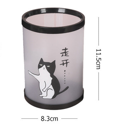 Desktop Office Storage Detachable Round Plastic Storage Cylinder