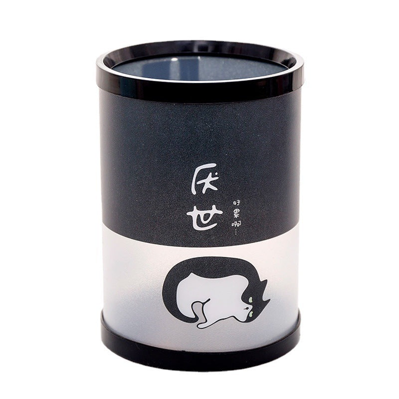 Desktop Office Storage Detachable Round Plastic Storage Cylinder