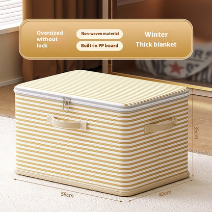 Clothes Storage Box With Lock Household Storage Basket