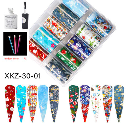 Nail Art Transfer Foils Set Of 12