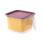 Refrigerator Double-layer Fruit And Vegetable Food Storage Container With Lid Drain And Refrigerate