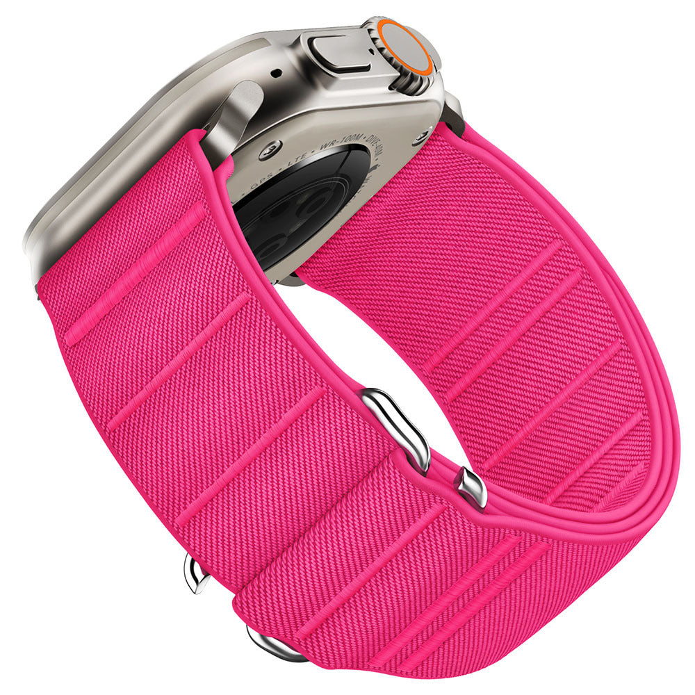 Elastic Nylon Watchband Stainless Steel Buckle