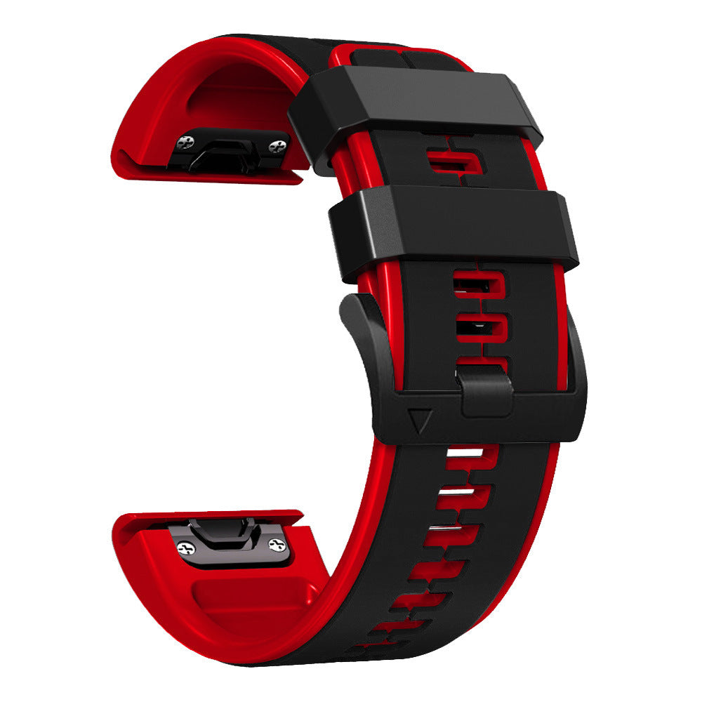 Double Color Silicone Pin Buckle Silicone Strap