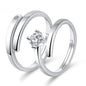 Moissanite Engagement Couple Couple Rings