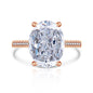 Female Versatile Casual Papalacha High Carbon Diamond Ice Flower Ring