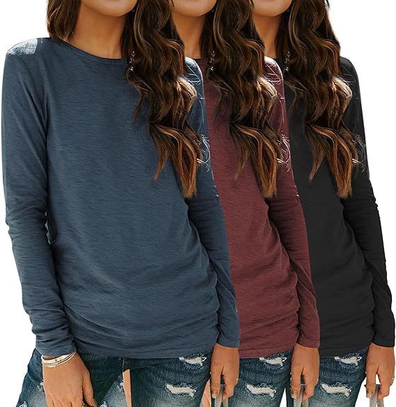 3-piece Long Sleeve Shirt Loose Autumn Top Suit