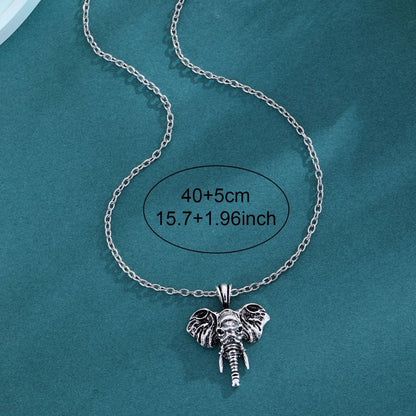 Animal Elephant God Pendant Male Hip Hop Necklace