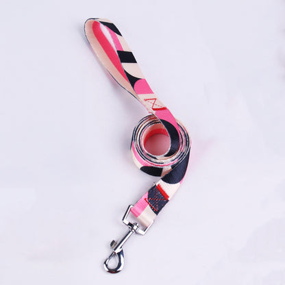 Hand Holding Rope Outing Dog Leash Dog Collar Three-piece Set