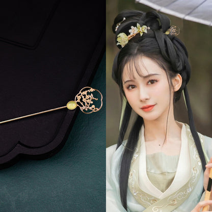 Ancient Style Han Chinese Clothing Handmade Updo Alloy Hairpin Hairpin
