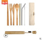 Portable Bamboo Tableware 6-Piece Set