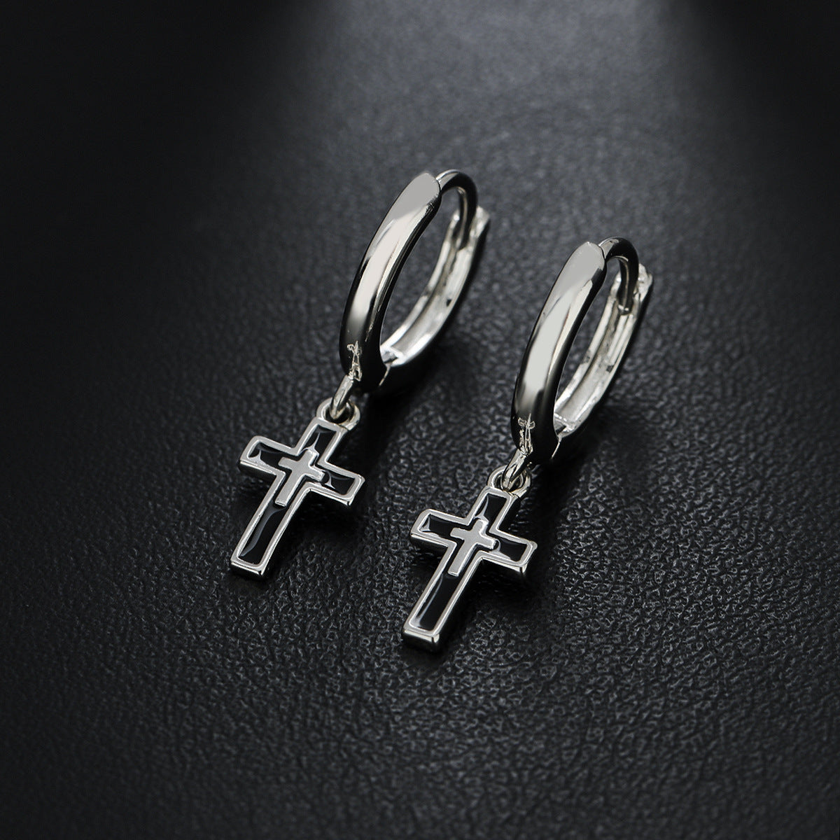 Cross Personality Retro Earrings Man