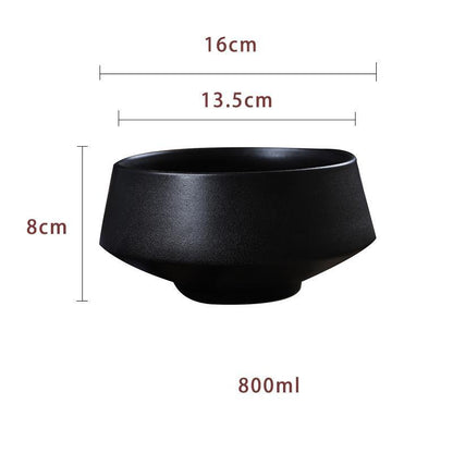 Commercial Ramen Noodles In Ceramic Frosted Bowl Bowl