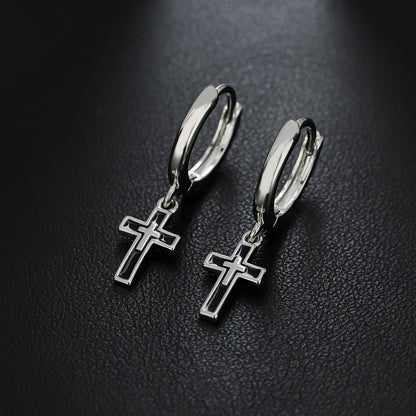 Cross Personality Retro Earrings Man