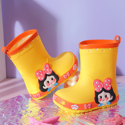 Girls' Kindergarten Non-slip Princess Rain Boots