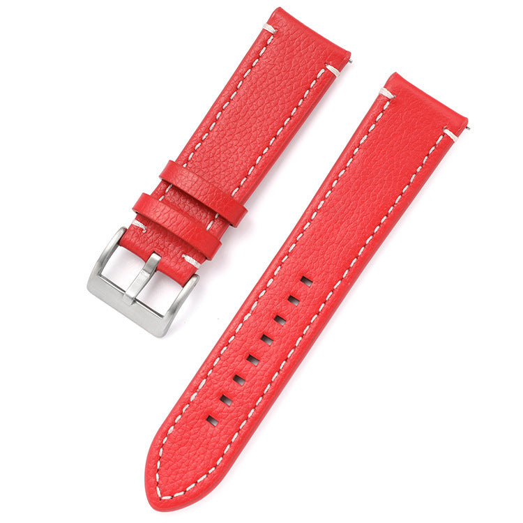 Leather Strap Business Men's Watch Band Double-sided Head Layer Cowhide Watch Accessories
