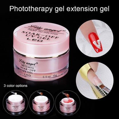 Transparent color extension gel quick and long lasting nail polish gel