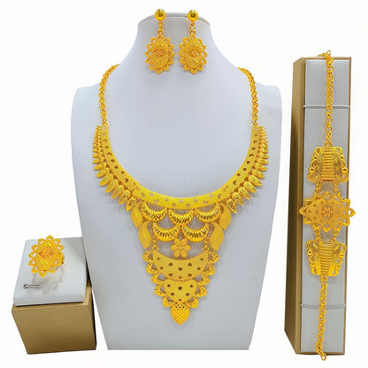 Women's Fashion All-match Jewelry Mirror Jewelry Suit