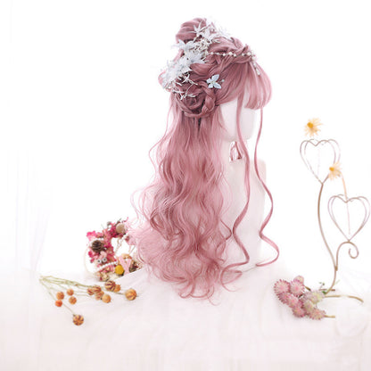 Long Curly Hair Fashion Full Headgear Air Bangs Chemical Fiber Wig