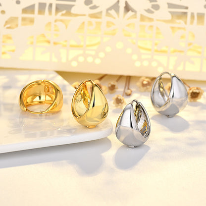 Women's Simple And Versatile Geometric Circle Earrings