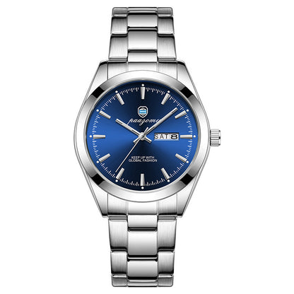 Men's Double Calendar Luminous Quartz Watch