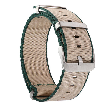 All-match Waterproof Fashion Color Hem Nylon Watchband
