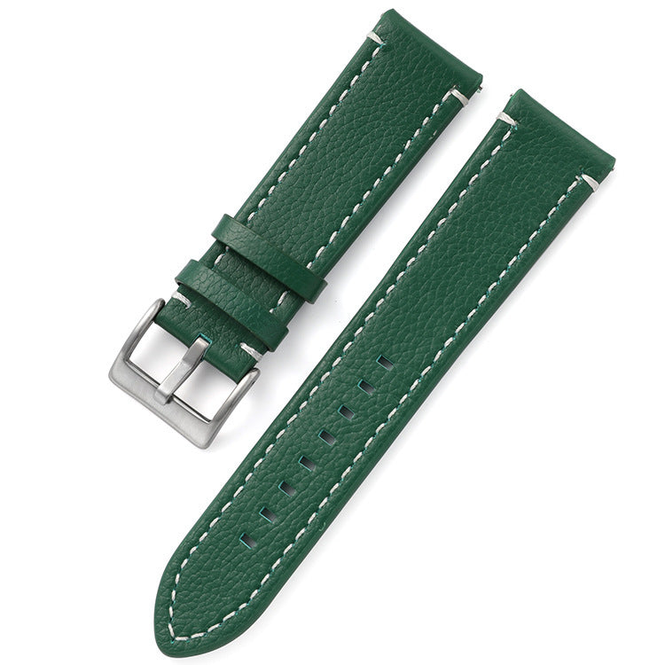 Leather Strap Business Men's Watch Band Double-sided Head Layer Cowhide Watch Accessories