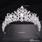 Refined Grace Crystal Crown Bride Wedding Headdress