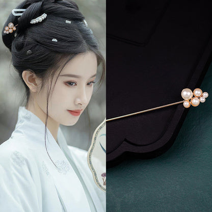 Ancient Style Han Chinese Clothing Handmade Updo Alloy Hairpin Hairpin