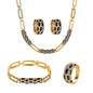 New Korean style diamond earring necklace set