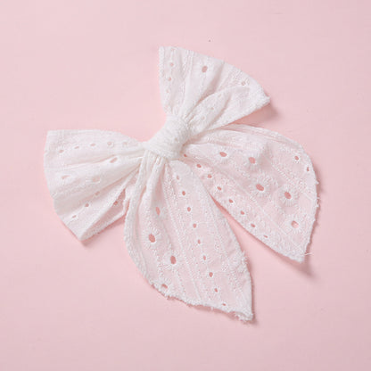 One Word Clip Color Cotton Baby Girl Hairpin