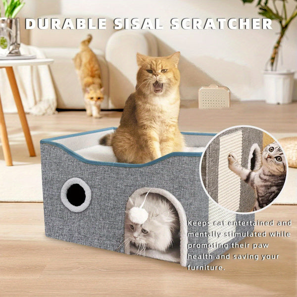 Super Wide Cat House For Indoor Cats, Amazon Logistics, And Wal Mart Platform