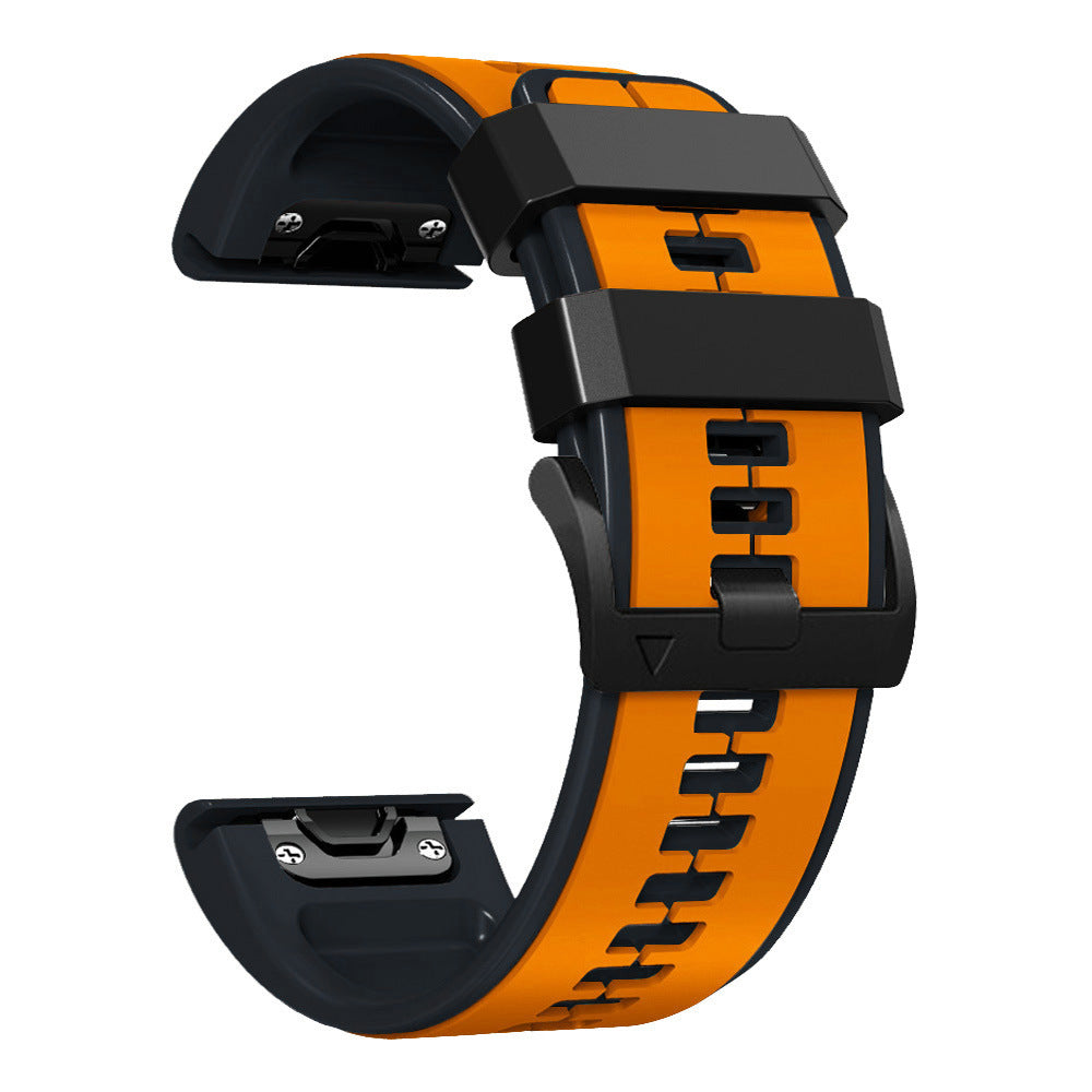Double Color Silicone Pin Buckle Silicone Strap