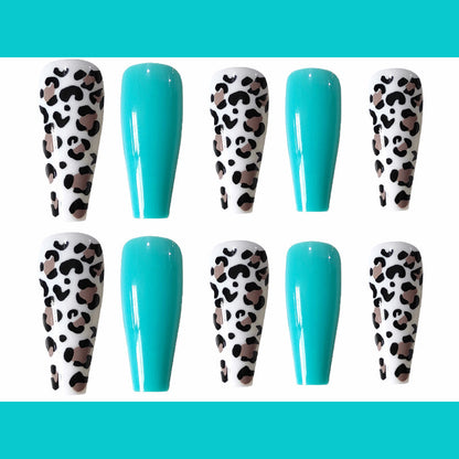 Ultra-long Dignified Goddess Blue Trapezoidal Armor