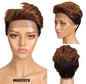Front Lace Wig All Real Hair Short Headgear