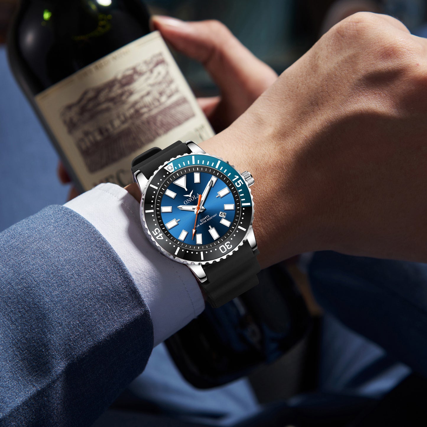 Business Casual Men's Watch Waterproof Tape Quartz Watch