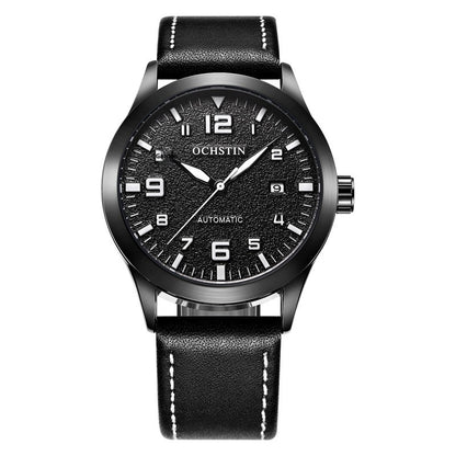 Casual Business Retro Leather Automatic Mechanical Watch