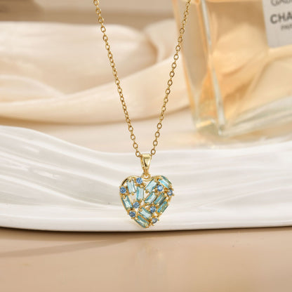 European And American New Cute Seaside Light Luxury Diamond Temperament Wild Necklace Women