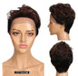Front Lace Wig All Real Hair Short Headgear