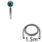 Propeller Driven Shower Head With Stop Button And Cotton Filter Turbocharged High Pressure Handheld Shower Nozzle