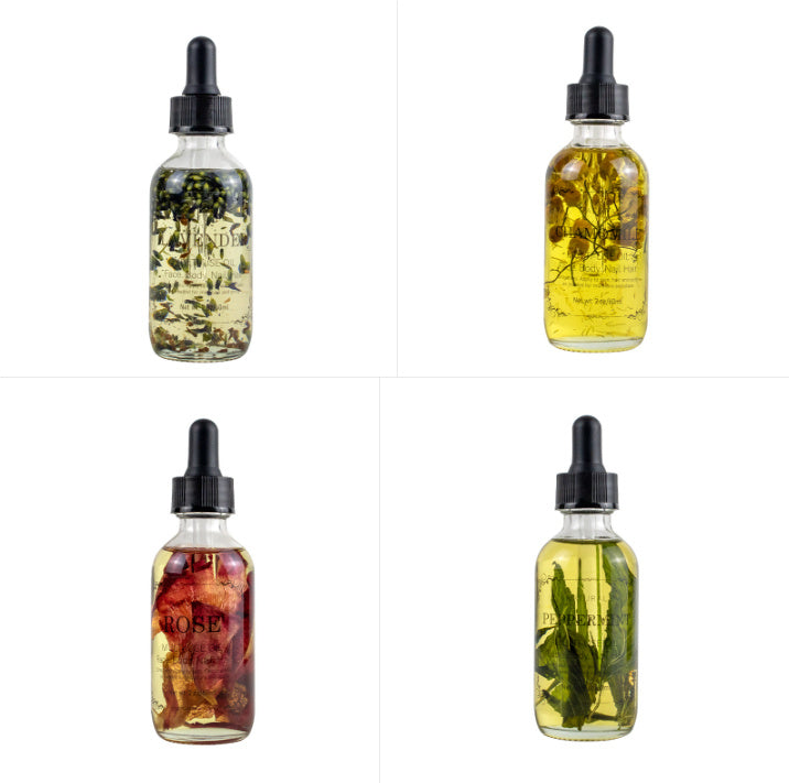 Dried Flower Massage Oil Rose Lavender Osmanthus