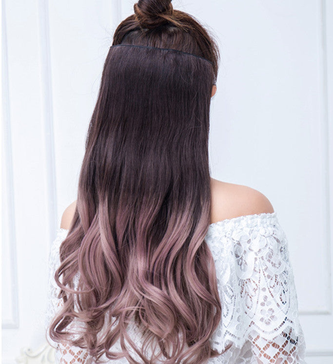 Big wave one piece wig hair piece